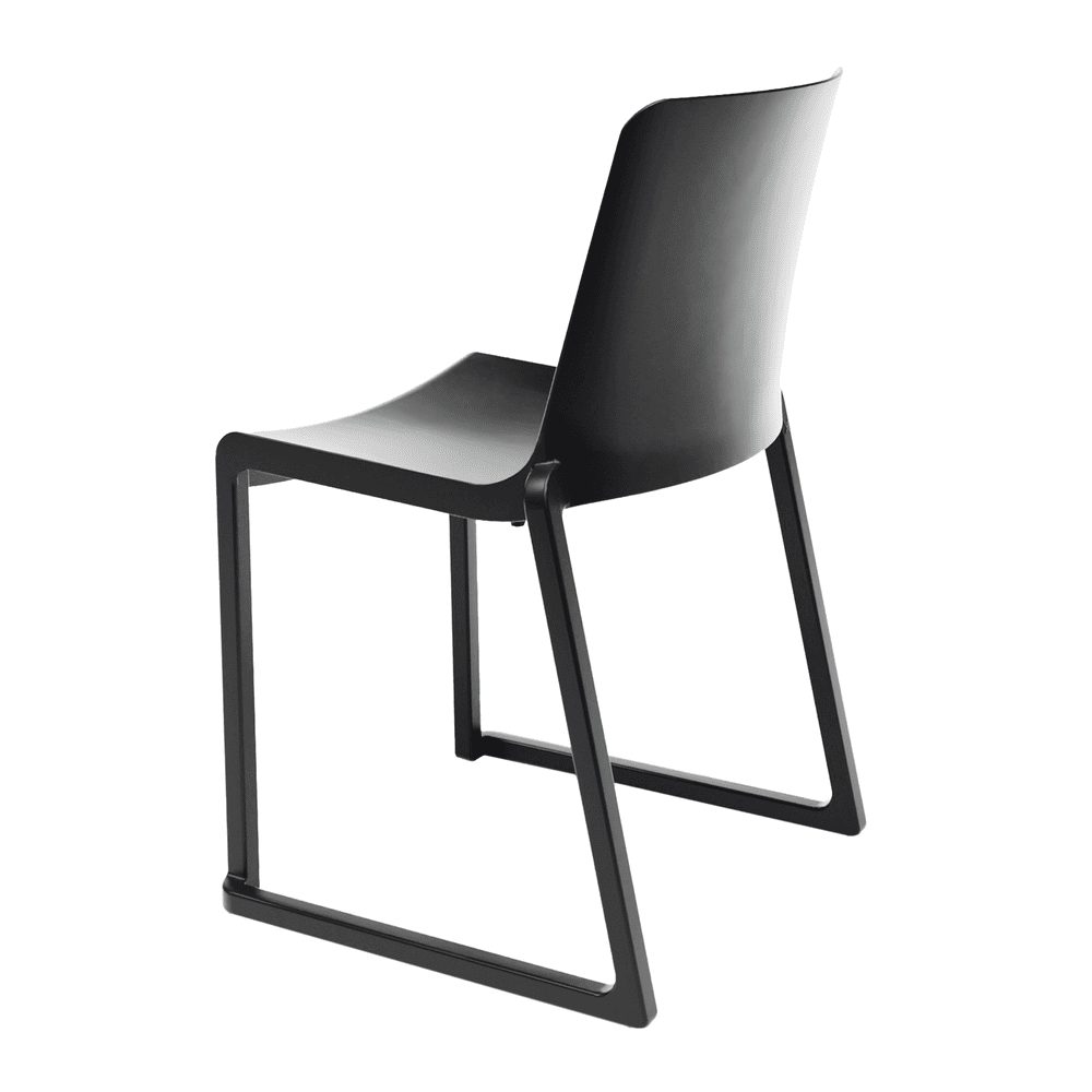 Kasar Stacking Side Chair Black Back