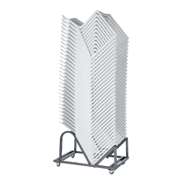 Kasar Stacking Side Chair Trolley And Chairs