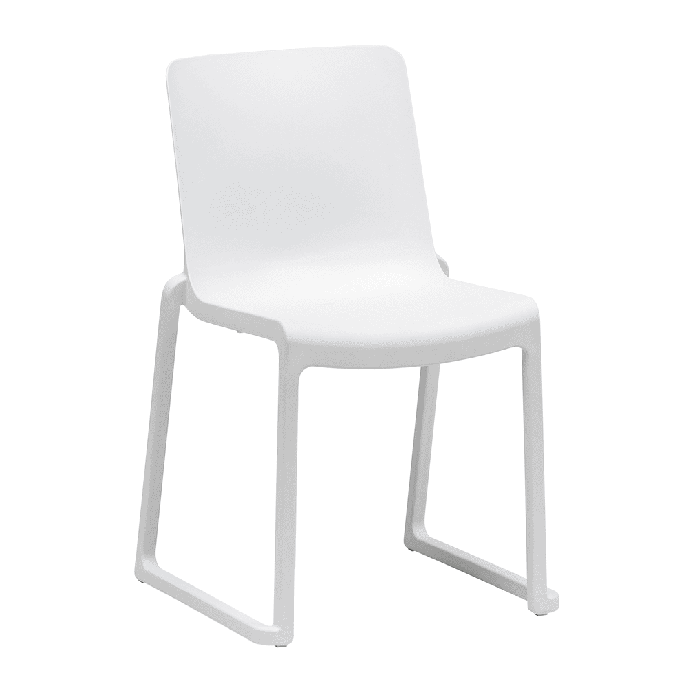 Kasar Stacking Side Chair White