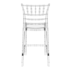 Chiavari Bar Stool 65 Clear Transparent Back