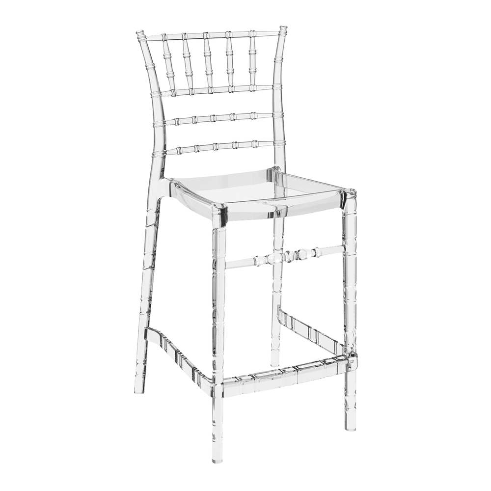 Chiavari Bar Stool 65 Clear Transparent