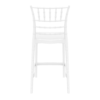 Chiavari Bar Stool 65 Glossy White Back