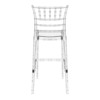 Chiavari Bar Stool 75 Clear Transparent Back