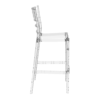 Chiavari Bar Stool 75 Clear Transparent Side