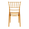 Chiavari Side Chair Amber Transparent Back