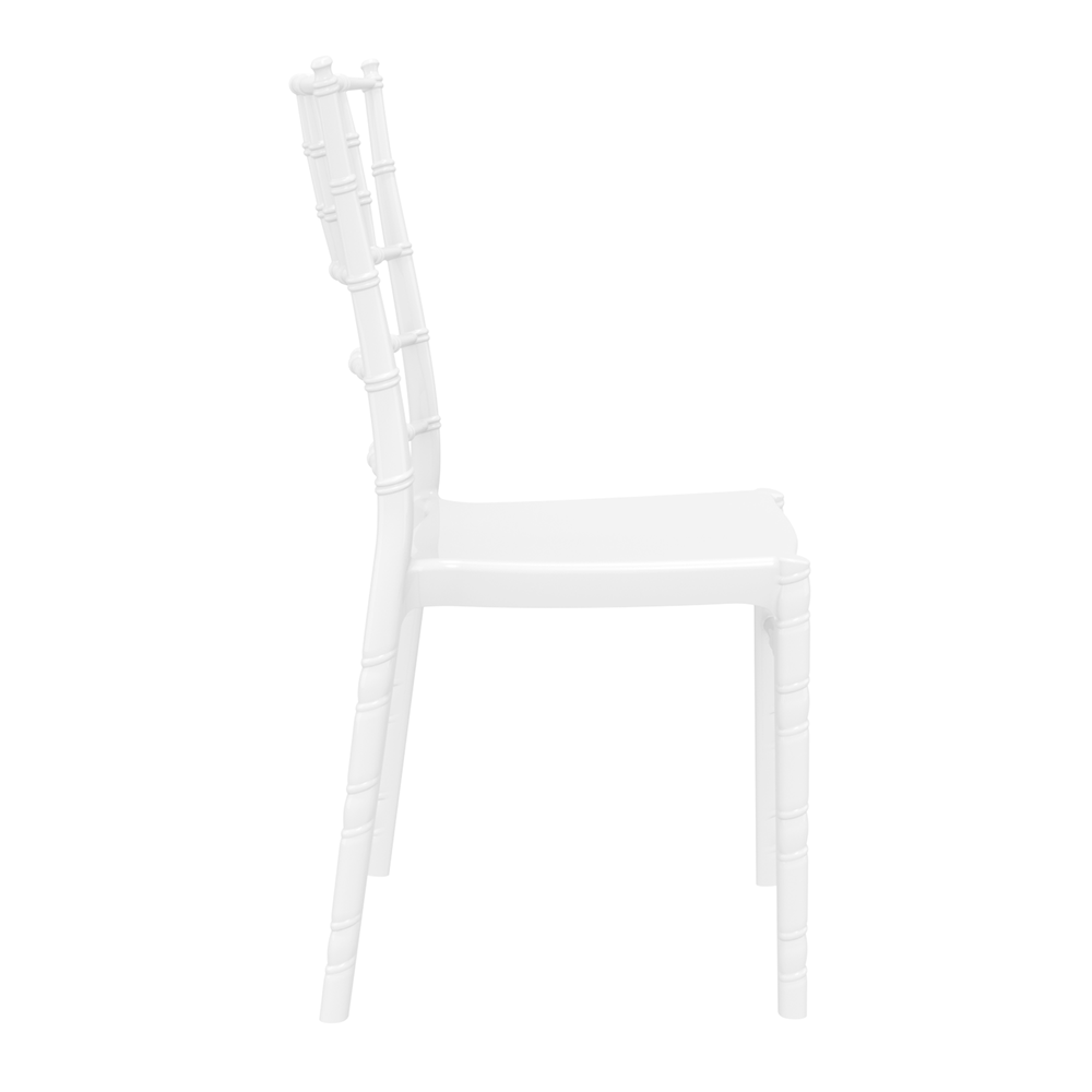 Chiavari Side Chair Glossy White Side