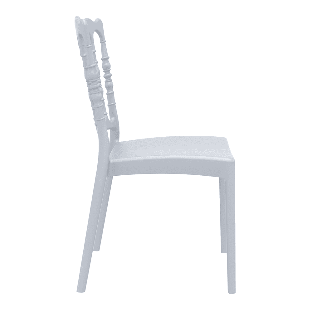 Napoleon Side Chair Silver Grey Side