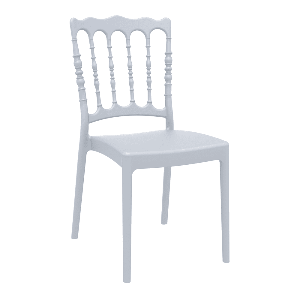 Napoleon Side Chair Silver Grey