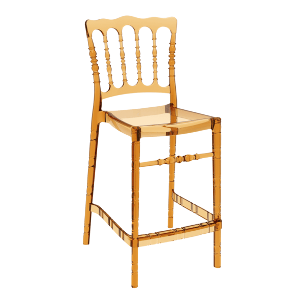 Opera Bar Stool 65 Amber Transparent