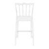 Opera Bar Stool 65 Glossy White Back