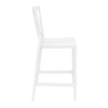 Opera Bar Stool 65 Glossy White Side