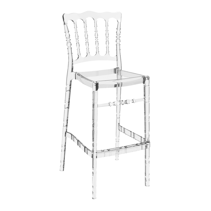 Opera Bar Stool 75 Clear Transparent
