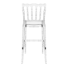Opera Bar Stool 75 Clear Transparent Back