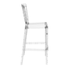Opera Bar Stool 75 Clear Transparent Side