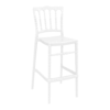 Opera Bar Stool 75 Glossy White