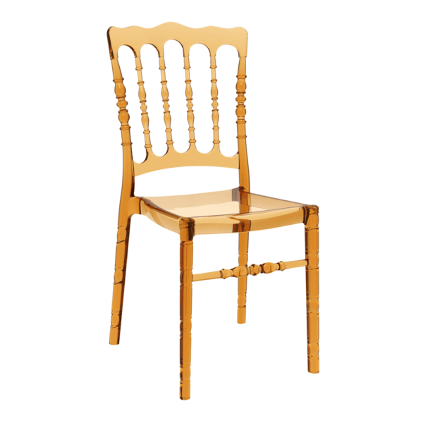Opera Side Chair Amber Transparent