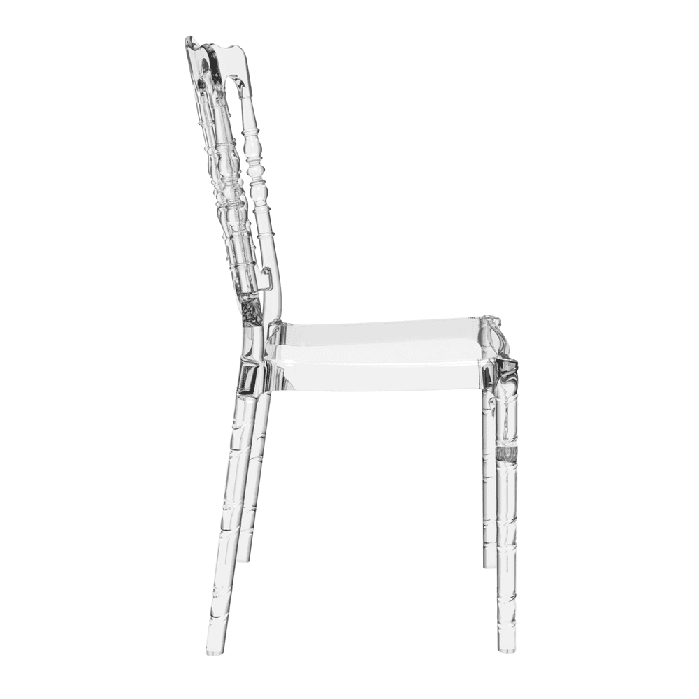 Opera Side Chair Clear Transparent Side