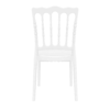 Opera Side Chair Glossy White Back