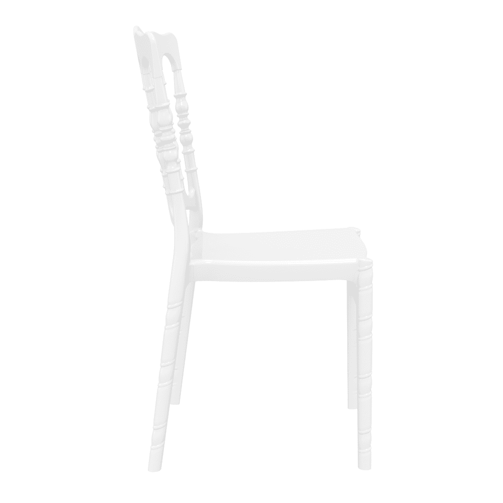 Opera Side Chair Glossy White Side
