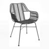 Palm Stacking Armchair Black