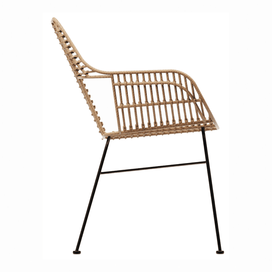 Palm Stacking Armchair Natural Side
