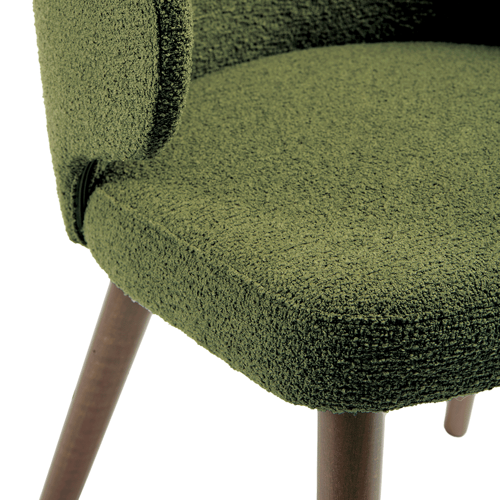 Selma Armchair Forest Green Detail 2