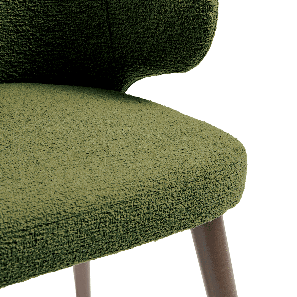 Selma Armchair Forest Green Detail 3