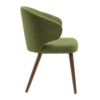 Selma Armchair Forest Green Side