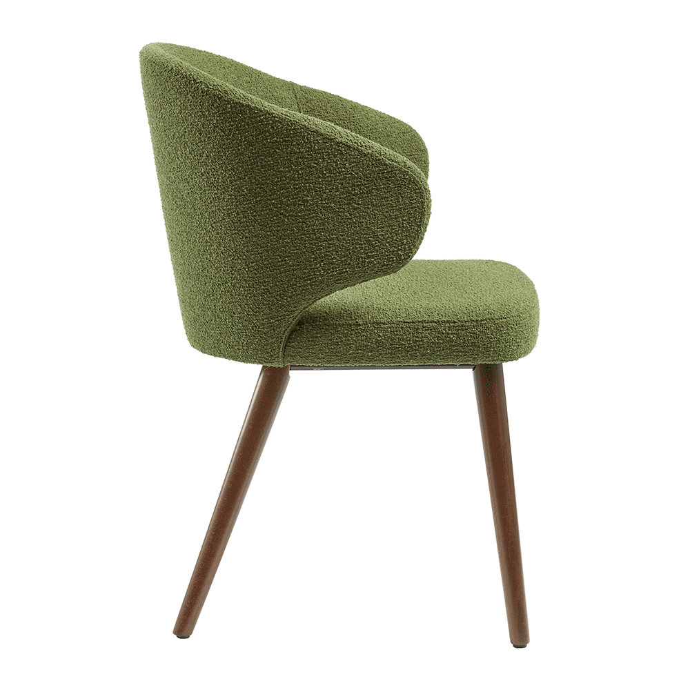 Selma Armchair Forest Green Side
