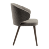 Selma Armchair Grey Side