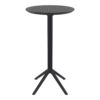 Sky Folding Bar Table 60 Round Black Side