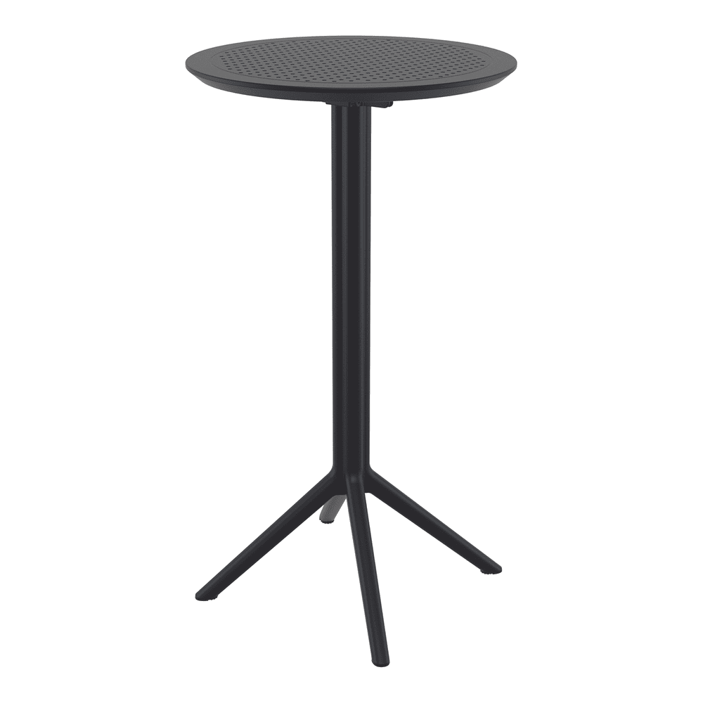 Sky Folding Bar Table 60 Round Black