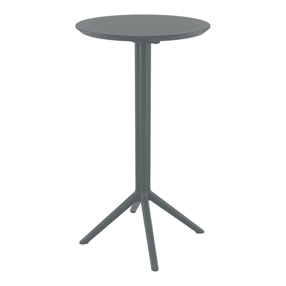 Sky Folding Bar Table 60 Round Dark Grey
