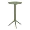 Sky Folding Bar Table 60 Round Olive Green
