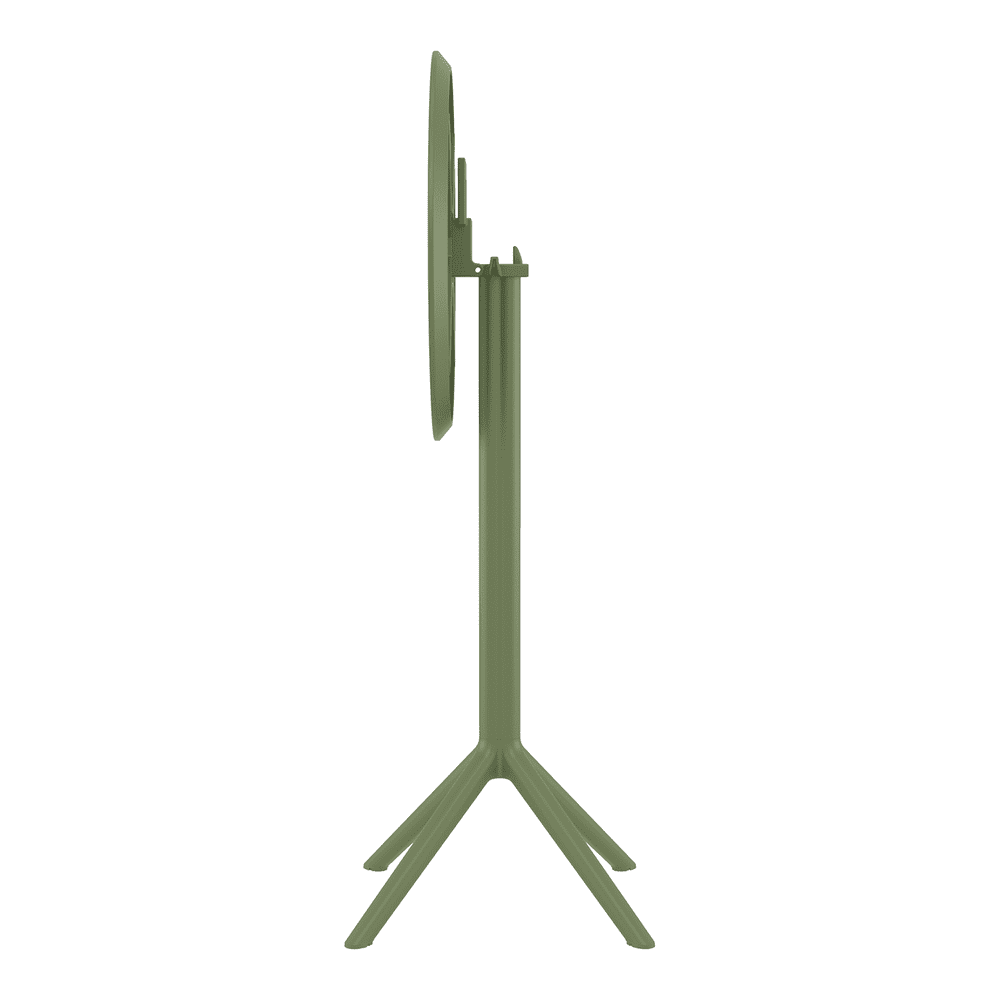 Sky Folding Bar Table 60 Round Olive Green Folding 2