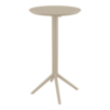 Sky Folding Bar Table 60 Round Taupe