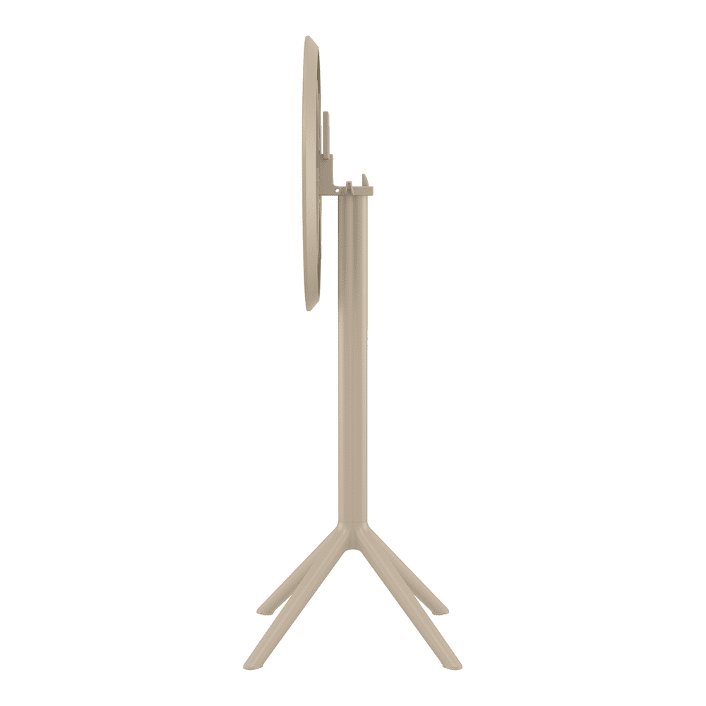 Sky Folding Bar Table 60 Round Taupe Folding 2