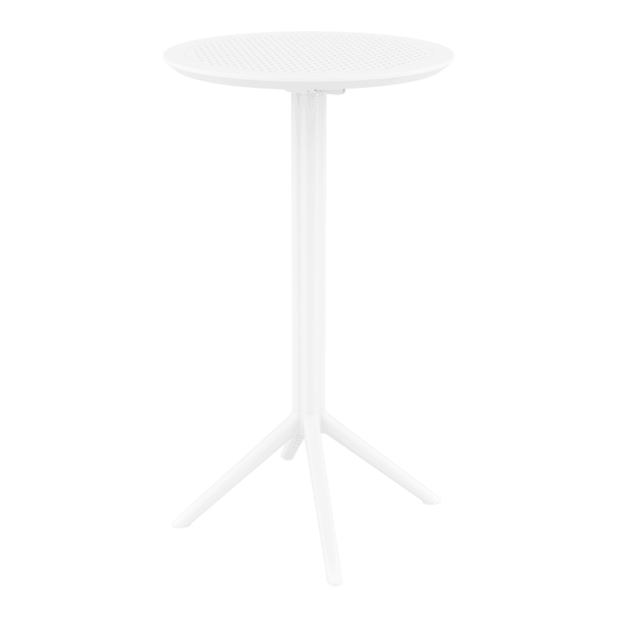 Sky Folding Bar Table 60 Round White