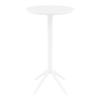 Sky Folding Bar Table 60 Round White Side