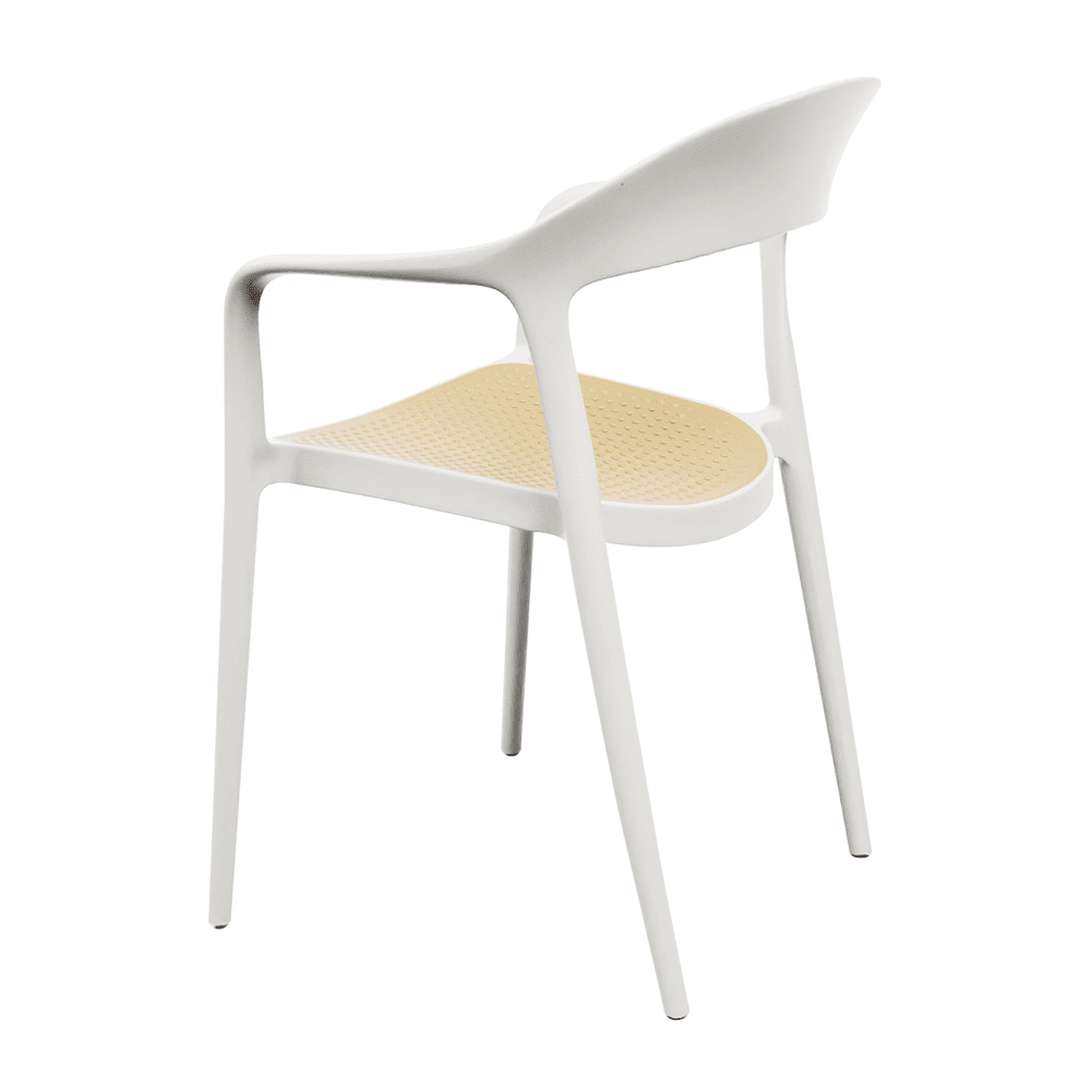 Wave Stacking Armchair White Back