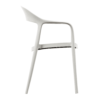 Wave Stacking Armchair White Side