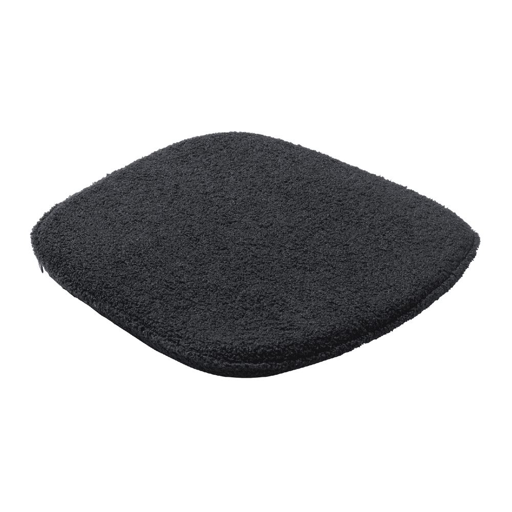 Nina Stacking Side Chair Black Seat Pad