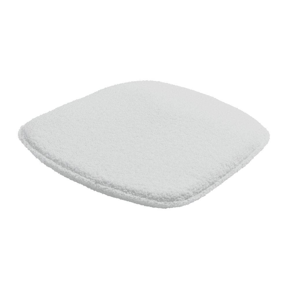 Nina Stacking Side Chair White Seat Pad