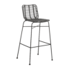 Palm Stacking Bar Stool Black