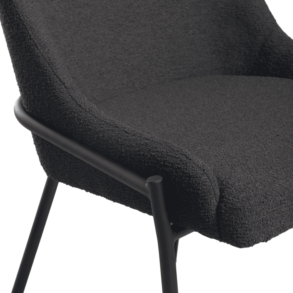 Westbury Side Chair Dark Grey Detail 2