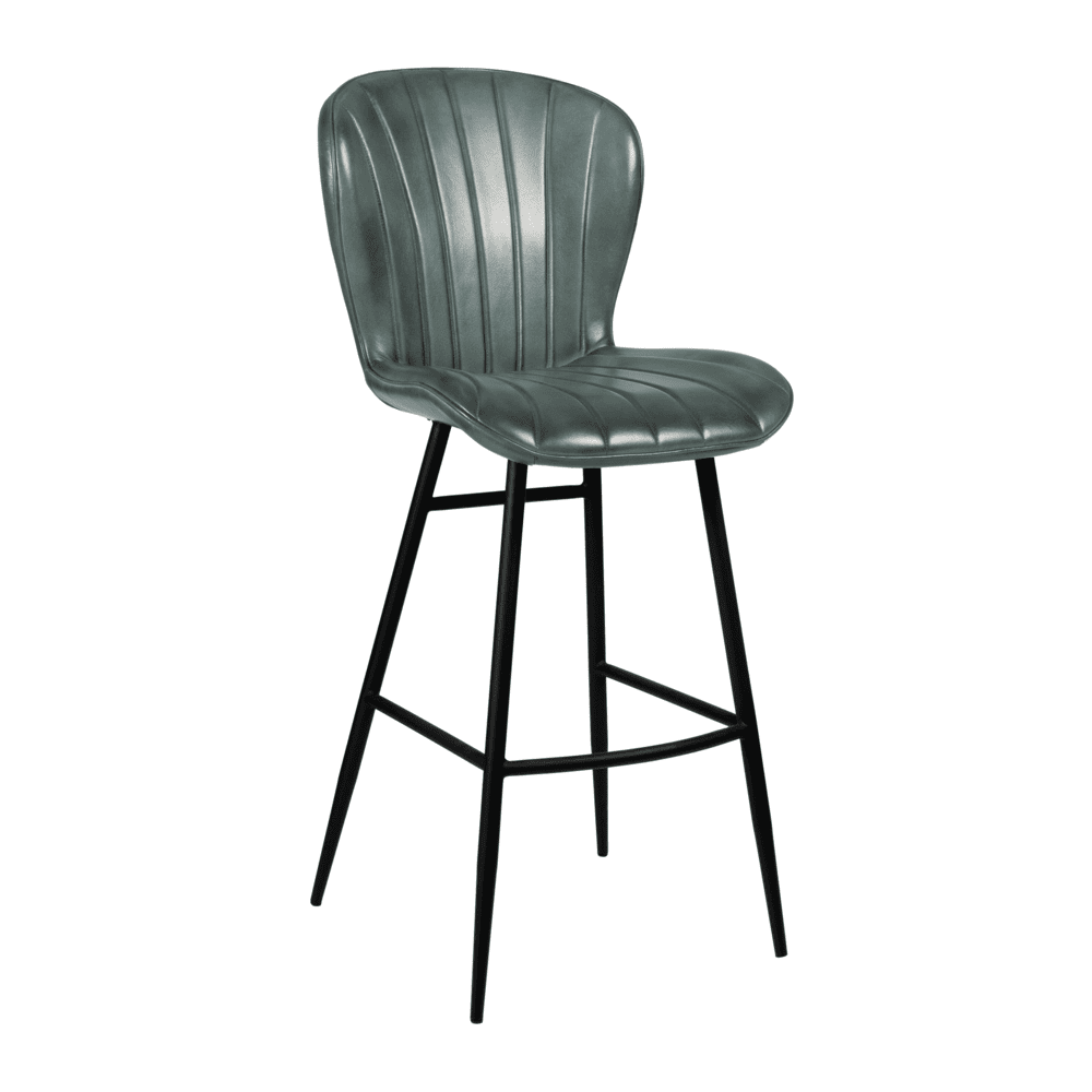 001 Za.3415st Lars Bar Stool Steel Grey Front