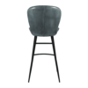003 Lars Bar Stool Steel Grey Back