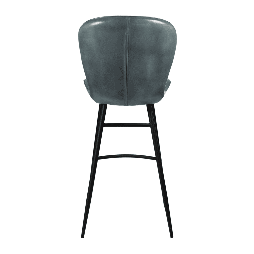 003 Lars Bar Stool Steel Grey Back