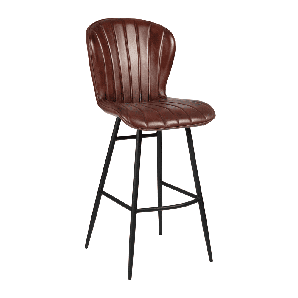 006 Za.3416st Lars Bar Stool Claret Red Front
