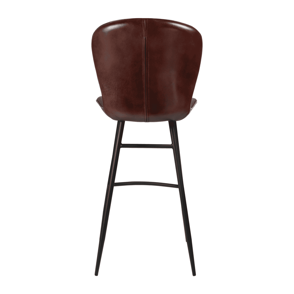 008 Lars Bar Stool Claret Red Back